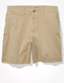 AE Flex 7" Lived-In Khaki Short -Soft Leaf 1131 7366 212 f