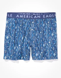 AEO Geo Print Ultra Soft Pocket Boxer Short -Soft Leaf 1237 0030 450 f