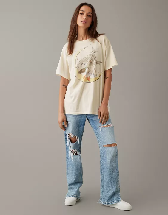 AE Oversized Halloween Graphic Tee 2 AE Oversized Halloween Graphic Tee - Image 2