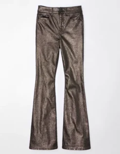 AE Stretch Glitter Super High-Waisted Flare Pant -Soft Leaf 1325 5055 013 f