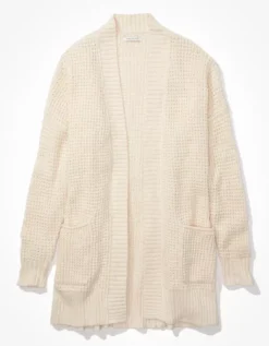 AE Long Cardigan 5 AE Long Cardigan -Soft Leaf 1341 9769 106 f