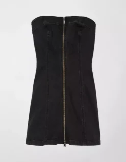 AE Strapless Denim Mini Dress -Soft Leaf 1399 7427 001 f