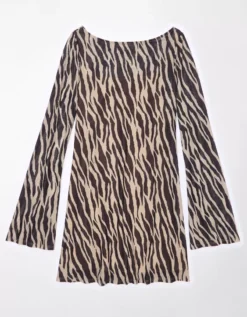 AE Boatneck Mini Mesh Dress -Soft Leaf 1399 7459 200 f