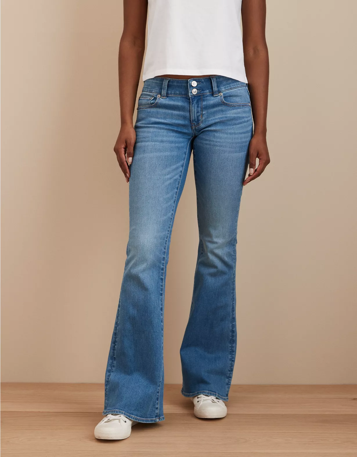 AE Next Level Super Low-Rise Flare Jean 1 AE Next Level Super Low-Rise Flare Jean