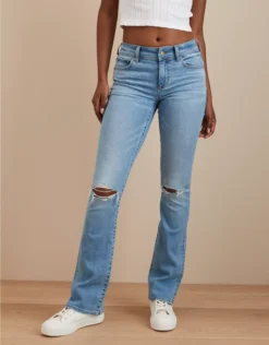 Featured Products 11 AE Stretch Low-Rise Ripped Kick Bootcut Jean