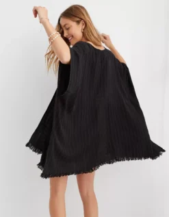 Aerie Textured Open Cape -Soft Leaf 1497 7407 073 ob