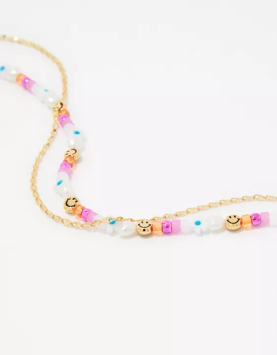 Aerie Electric Beaded Necklace Pack 3 Aerie Electric Beaded Necklace Pack - Image 3