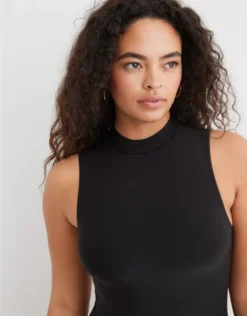 Aerie SMOOTHEZ Mock Neck Bodysuit