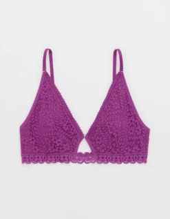 Aerie Show Off Cozy Lace Padded Bralette -Soft Leaf 1698 3771 500 f