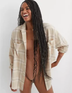 Aerie Anytime Fave Flannel Shirt