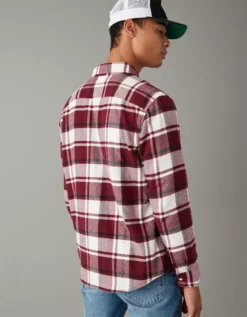 AE Super Soft Flannel Shirt -Soft Leaf 2151 6085 613 ob