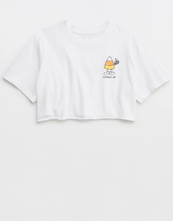 OFFLINE By Aerie Rock N Roll Cropped T-Shirt 3 OFFLINE By Aerie Rock N Roll Cropped T-Shirt - Image 3