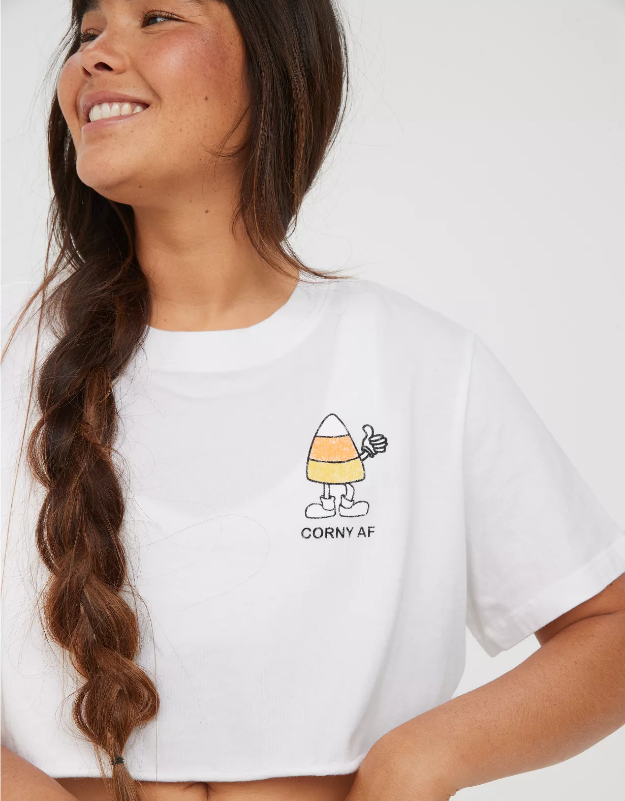 OFFLINE By Aerie Rock N Roll Cropped T-Shirt 1 OFFLINE By Aerie Rock N Roll Cropped T-Shirt