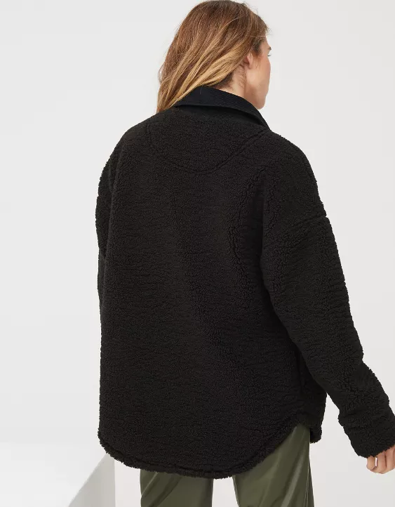 OFFLINE By Aerie Sherpa Corduroy Shacket 2 OFFLINE By Aerie Sherpa Corduroy Shacket - Image 2