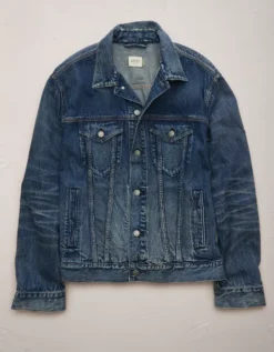 AE77 Premium Denim Trucker Jacket -Soft Leaf 2308 1545 400 f