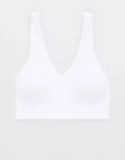Aerie Superchill Seamless Padded Voop Bralette -Soft Leaf 2693 3669 100 f