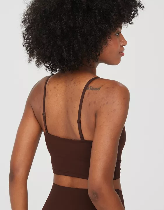 OFFLINE By Aerie Real Me Ruched Longline Sports Bra 3 OFFLINE By Aerie Real Me Ruched Longline Sports Bra - Image 3