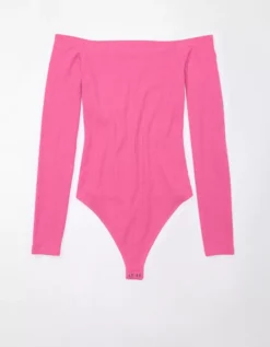 AE Off-the-Shoulder Bodysuit -Soft Leaf 3375 8987 615 f