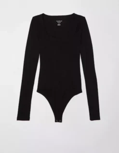 AE Long-Sleeve Scoop Bodysuit -Soft Leaf 3375 9378 001 f