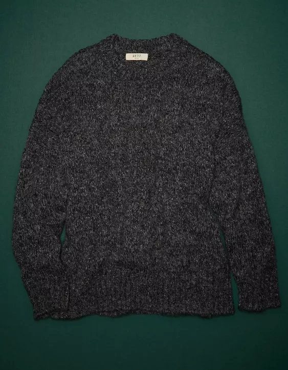 AE77 Premium Mohair-Blend Boyfriend Sweater 3 AE77 Premium Mohair-Blend Boyfriend Sweater - Image 3