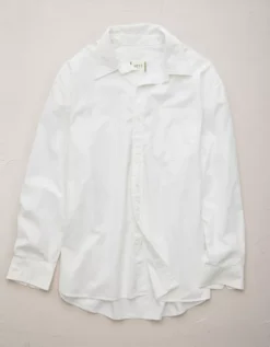 AE77 Premium Poplin Boyfriend Shirt 5 AE77 Premium Poplin Boyfriend Shirt -Soft Leaf 3428 5261 100 f