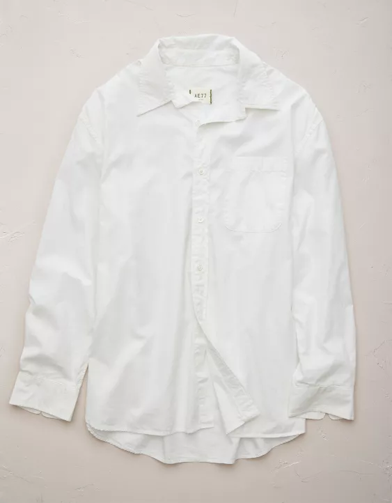 AE77 Premium Poplin Boyfriend Shirt 3 AE77 Premium Poplin Boyfriend Shirt - Image 3