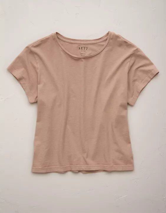 AE77 Premium Boxy Cropped Crewneck Tee 3 AE77 Premium Boxy Cropped Crewneck Tee - Image 3