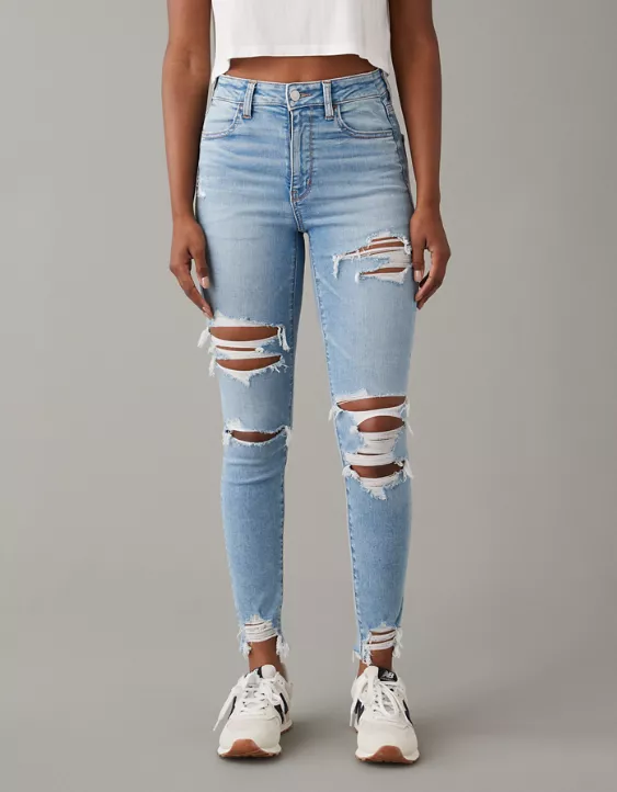 AE Next Level Ripped Super High-Waisted Jegging 2 AE Next Level Ripped Super High-Waisted Jegging - Image 2