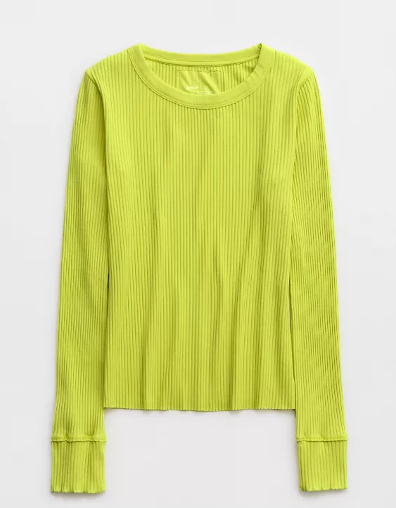 Aerie Fireside Long Sleeve Crewneck T-Shirt 3 Aerie Fireside Long Sleeve Crewneck T-Shirt - Image 3