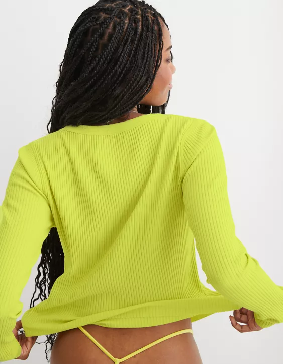 Aerie Fireside Long Sleeve Crewneck T-Shirt 2 Aerie Fireside Long Sleeve Crewneck T-Shirt - Image 2