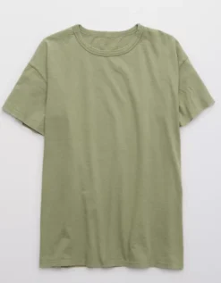 Aerie Distressed Basic Boyfriend T-Shirt 5 Aerie Distressed Basic Boyfriend T-Shirt -Soft Leaf 5494 2732 341 f