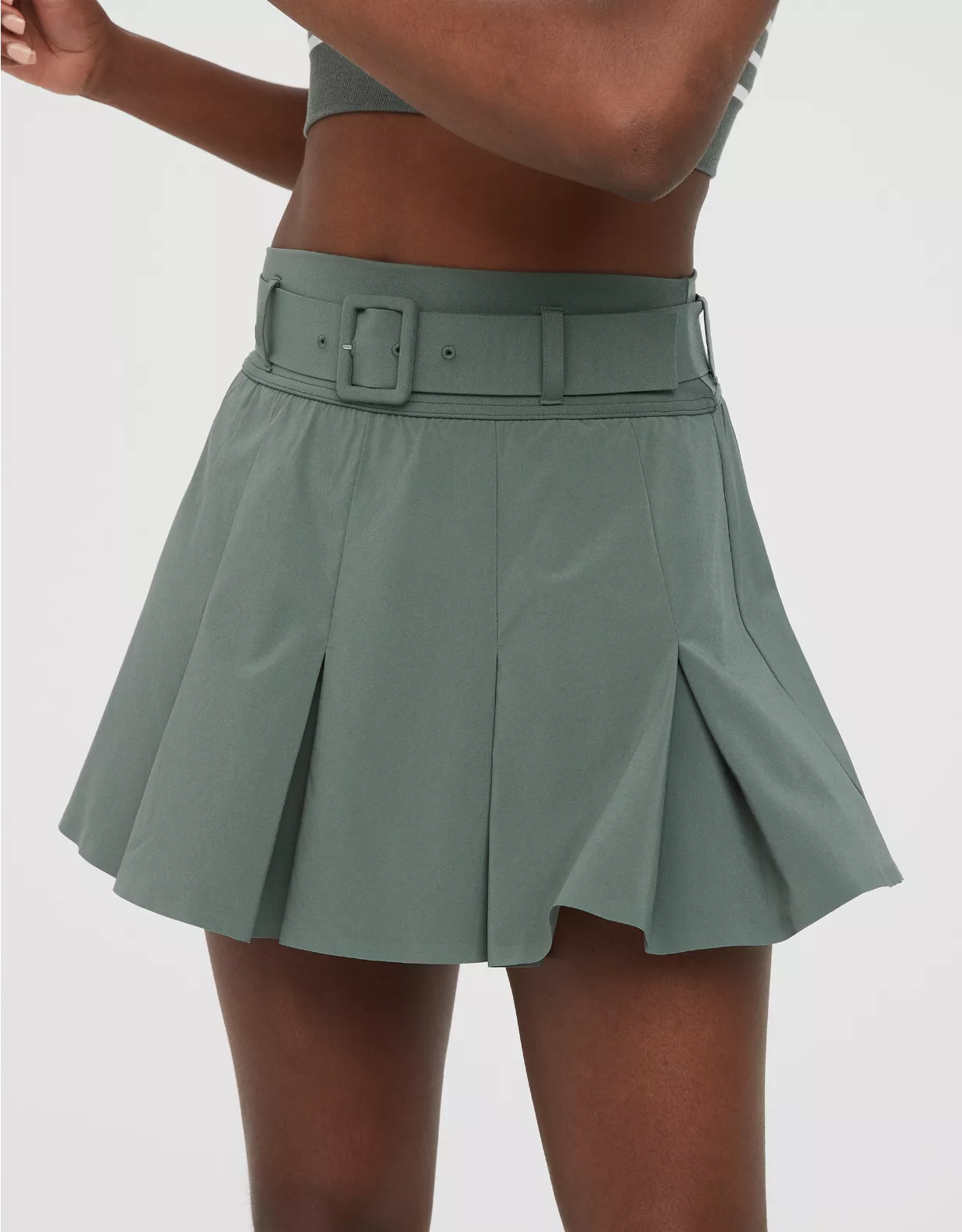 OFFLINE By Aerie Real Me Belted Pleated Skort 1 OFFLINE By Aerie Real Me Belted Pleated Skort
