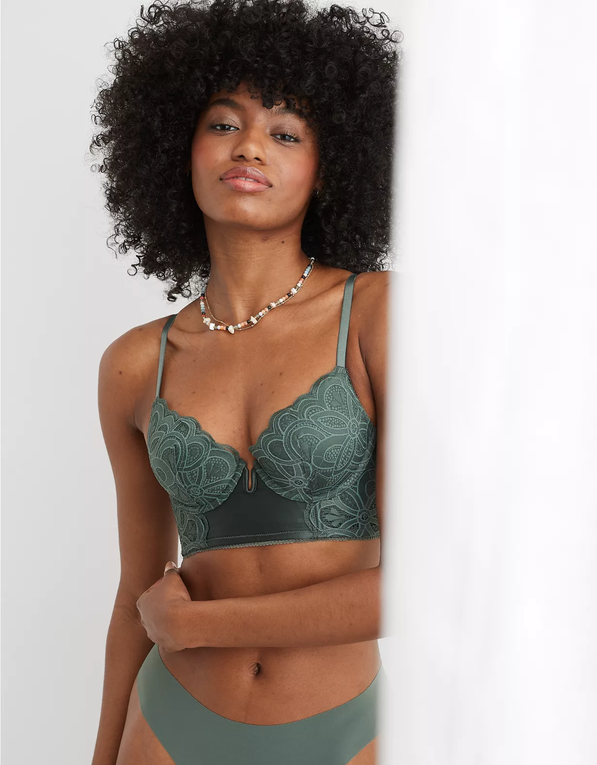 Aerie Show Off Plunge Push Up Rooftop Garden Lace Bra 1 Aerie Show Off Plunge Push Up Rooftop Garden Lace Bra