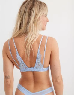 Aerie Show Off Plunge Push Up Lace Bra