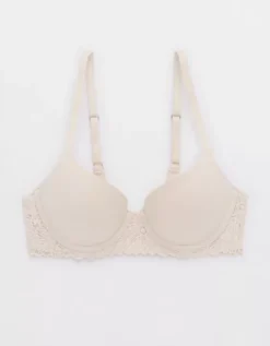 Aerie Sunnie Demi Push Up Blossom Lace Trim Bra 5 Aerie Sunnie Demi Push Up Blossom Lace Trim Bra -Soft Leaf 6733 4971 172 f