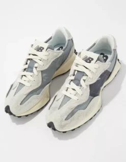 New Balance Men's 327 Suede Panel Sneaker -Soft Leaf 7213 7403 007 b