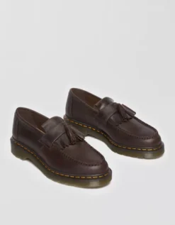 Dr. Martens Men's Adrian Yellow Stitch Tassel Loafers -Soft Leaf 7213 7462 200 d1