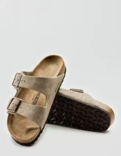 Birkenstock Men's Arizona Soft Footbed Suede Sandal -Soft Leaf 7213 7503 256 d1