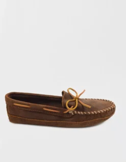 Minnetonka Double Bottom Softsole Moccasin -Soft Leaf 7213 7788 200 b