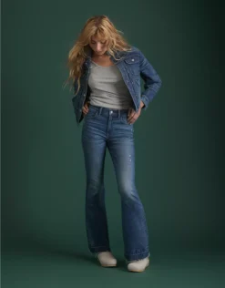 AE77 Premium High-Waisted Flare Jean