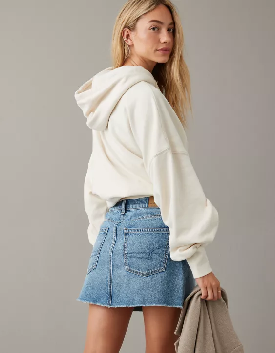 AE '90s High-Waisted Embellished Denim Mini Skirt 3 AE '90s High-Waisted Embellished Denim Mini Skirt - Image 3