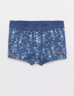 Aerie Superchill Cotton Elastic Halloween Boyshort Underwear -Soft Leaf 8442 6953 417 f